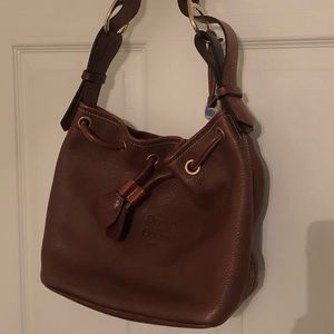 Dooney & Bourke drawstring pebbled leather purse